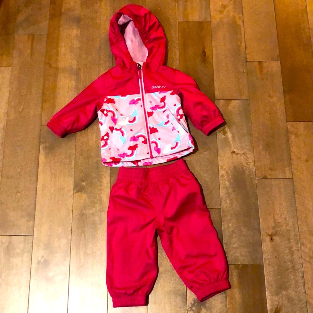 Gusti Baby Fall or Spring lined Rain suit - Size 12M